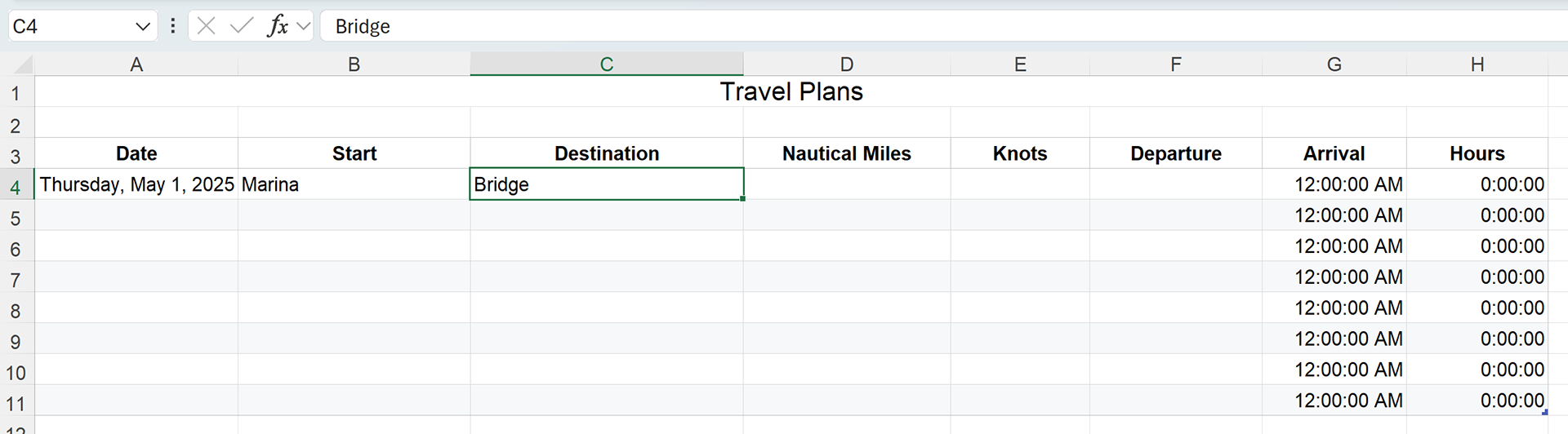 Planning Imagine 1
